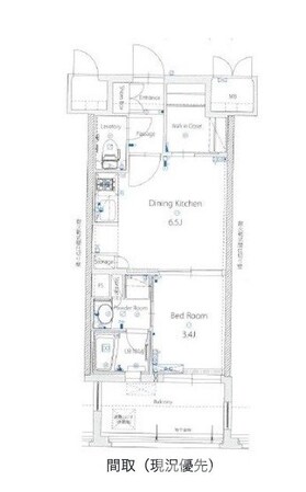 博多駅 徒歩14分 14階の物件間取画像